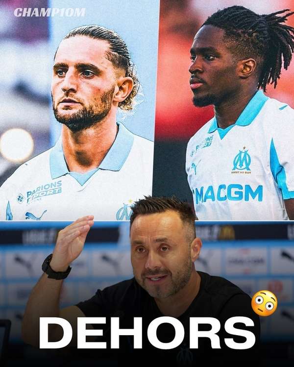 马赛主帅德泽尔比首谈队内斗殴事件:秩序重于一切,两涉事球员暂遭停赛